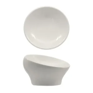 10.7 cm - Selecta Coppa Obliqua In Porcellana Set 4 Pz