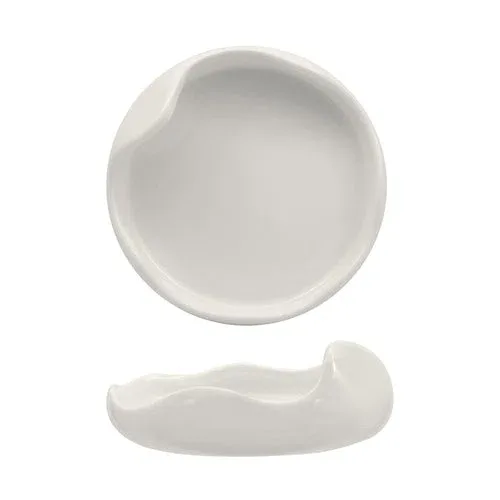 12 cm - Selecta Organico Piatto Presentazione In Porcellana Set 6 Pz