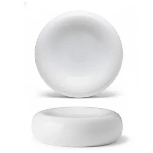 15 cm - Stone Piatto Presentazione Rotondo In Porcellana - Set 6 Pz