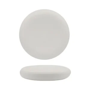 20.2 cm - Selecta Piatto Presentazione Alto Rotondo In Porcellana Set 3 Pz