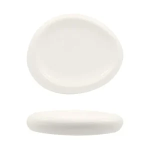 20.6 cm - Selecta Piatto Presentazione Alto Ovale In Porcellana Set 6 Pz