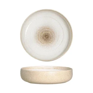 20 cm - Gemscape Sabbia Piatto Fondo Bordo Alto In Porcellana Set 3 Pz