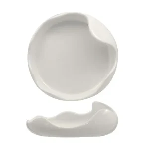 20 cm - Selecta Organico Piatto Presentazione In Porcellana Set 3 Pz