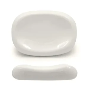 25.4x18.2 cm - Selecta Piatto Presentazione Alto Ovale In Porcellana Set 3 Pz