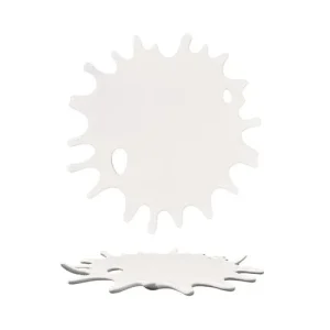 26 cm - Selecta Splash Piatto Piano In Porcellana Set 3 Pz