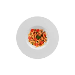 27 cm - Zen Tunisie Piatto Pasta In Porcellana - Set 6 Pz