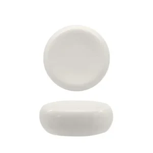 7.6 cm - Selecta Piatto Presentazione Alto Rotondo In Porcellana Set 12 Pz