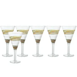 7 cl - Fantasia 1 Calice Liquore in Vetro Borosilicato - Set 6 Pezzi