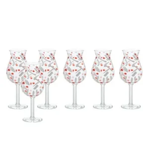 7 cl - Fantasia 2 Calice Liquore in Vetro Borosilicato - Set 6 Pezzi