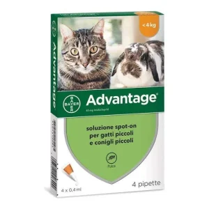 Advantage Antiparassitario Gatti E Conigli Fino A 4Kg