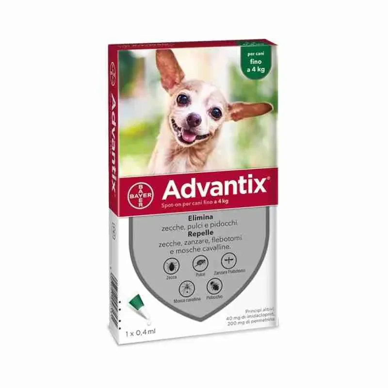 ADVANTIX SPOT-ON 0-4 KG. 6 PIPETTE
