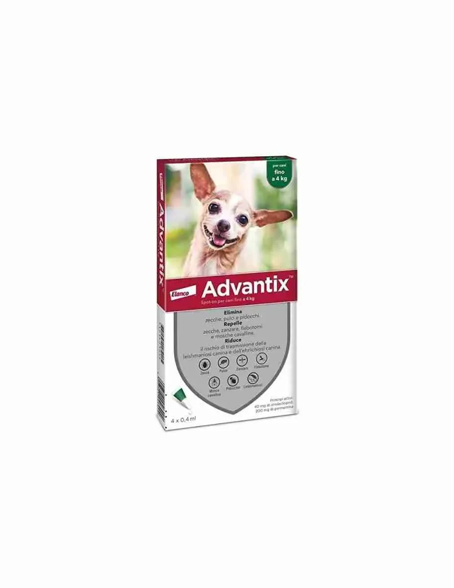 ADVANTIX SPOT-ON 0-4KG. 4 PIPETTE