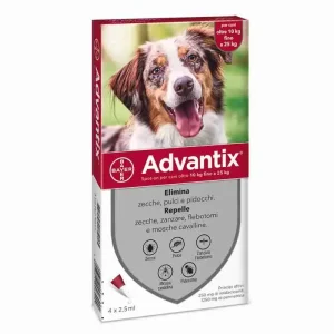ADVANTIX SPOT-ON 10-25 KG. 6 PIPETTE