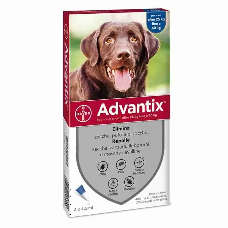 ADVANTIX SPOT-ON 25-40 KG. 6 PIPETTE