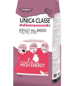 Alimenti Secchi Per Cani – Unica Classe – Adult All Breeds High Energy – Manzo KG.12