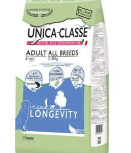 Alimenti Secchi Per Cani – Unica Classe – Adult All Breeds Longevity – Salmone KG.12