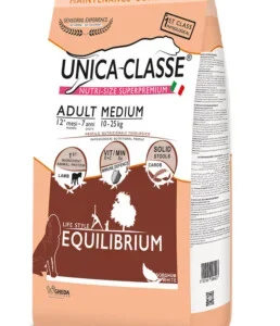 Alimenti Secchi Per Cani – Unica Classe Adult Medium Equilibrium – Agnello KG.12