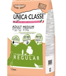 Alimenti Secchi Per Cani – Unica Classe Adult Medium Regular – Pollo KG.12