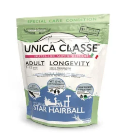 Alimenti Secchi Per Gatti – Unica Classe Longevity Star Hairball Kg.1.5