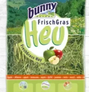 Alimento Per Roditore – Bunny Fieno Fresco MELE Mangime misto per Conigli nani & roditori (tranne Criceti nani & Degu) gr.500