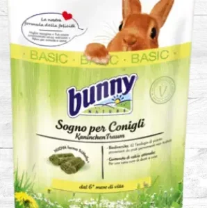 Alimento Per Roditore – Bunny Sogno per Conigli BASIC Mangime completo per Conigli nani dal 6° mese di vita kg. 1.5