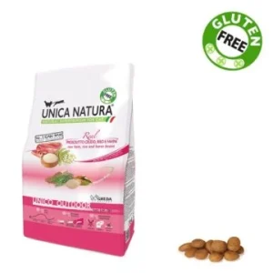 Alimento Secco Gatto – UNICA NATURA – Unico Outdoor – Prosciutto crudo, Riso e Favini Kg. 1.5