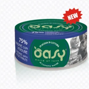 Alimento Umido Gatto – Oasy In Acqua Di Cottura Sardine Con Verdure Gr.70