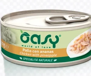 Alimento Umido Gatto – Oasy Specialità Naturali Pollo Con Ananas gr.70