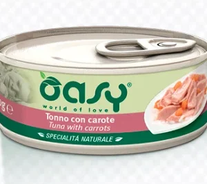 Alimento Umido Gatto – Oasy Specialità Naturali Tonno Con Carote gr.70