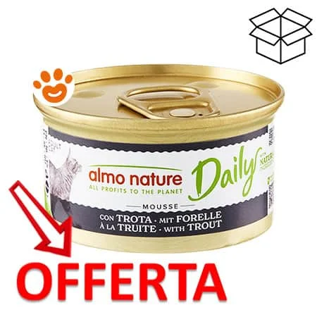 Almo Nature Cat Adult Daily Mousse con Trota Megapack - Image 2