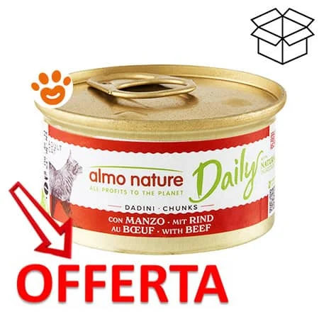 Almo Nature Cat Daily Grain Free Dadini con Manzo Megapack - Image 2