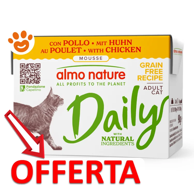 Almo Nature Cat Daily Grain Free Tetra Recart Mousse con Pollo - Image 2