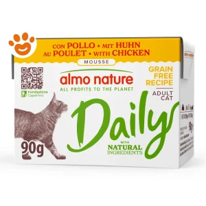 Almo Nature Cat Daily Grain Free Tetra Recart Mousse con Pollo