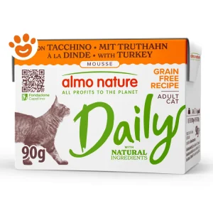 Almo Nature Cat Daily Grain Free Tetra Recart Mousse con Tacchino