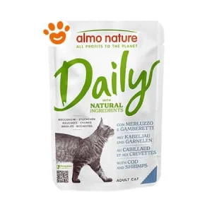 Almo Nature Cat Daily Merluzzo e Gamberetti
