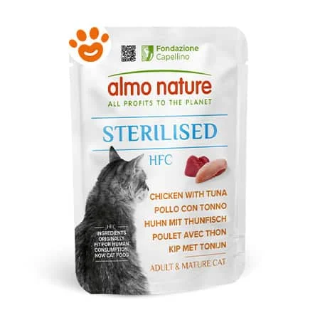 Almo Nature Cat HFC Sterilised con Pollo con Tonno