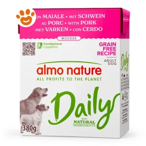 Almo Nature Dog Daily Grain Free Tetra Recart Mousse con Maiale