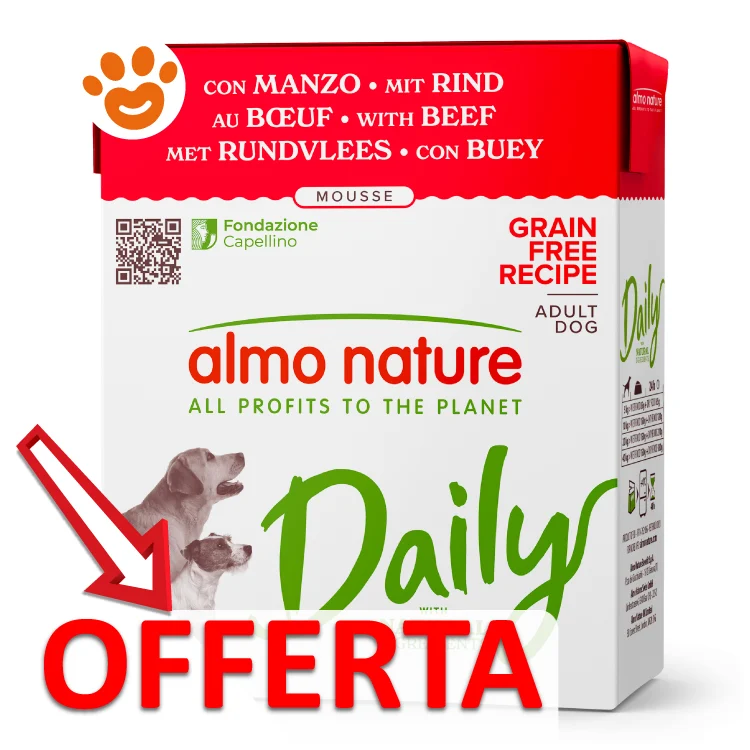 Almo Nature Dog Daily Grain Free Tetra Recart Mousse con Manzo - Image 2