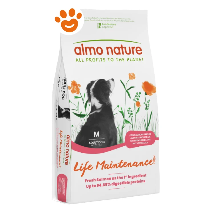 Almo Nature Dog Life Maintenance Adult Medium con Salmone Fresco M