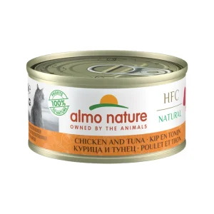 Almo Nature HFC 70 Natural Cibo per Gatti - Latta - Pollo e Tonno