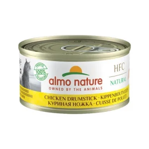 Almo Nature HFC 70 Natural Cibo per Gatti - Lattina - Carne di Coscia di Pollo