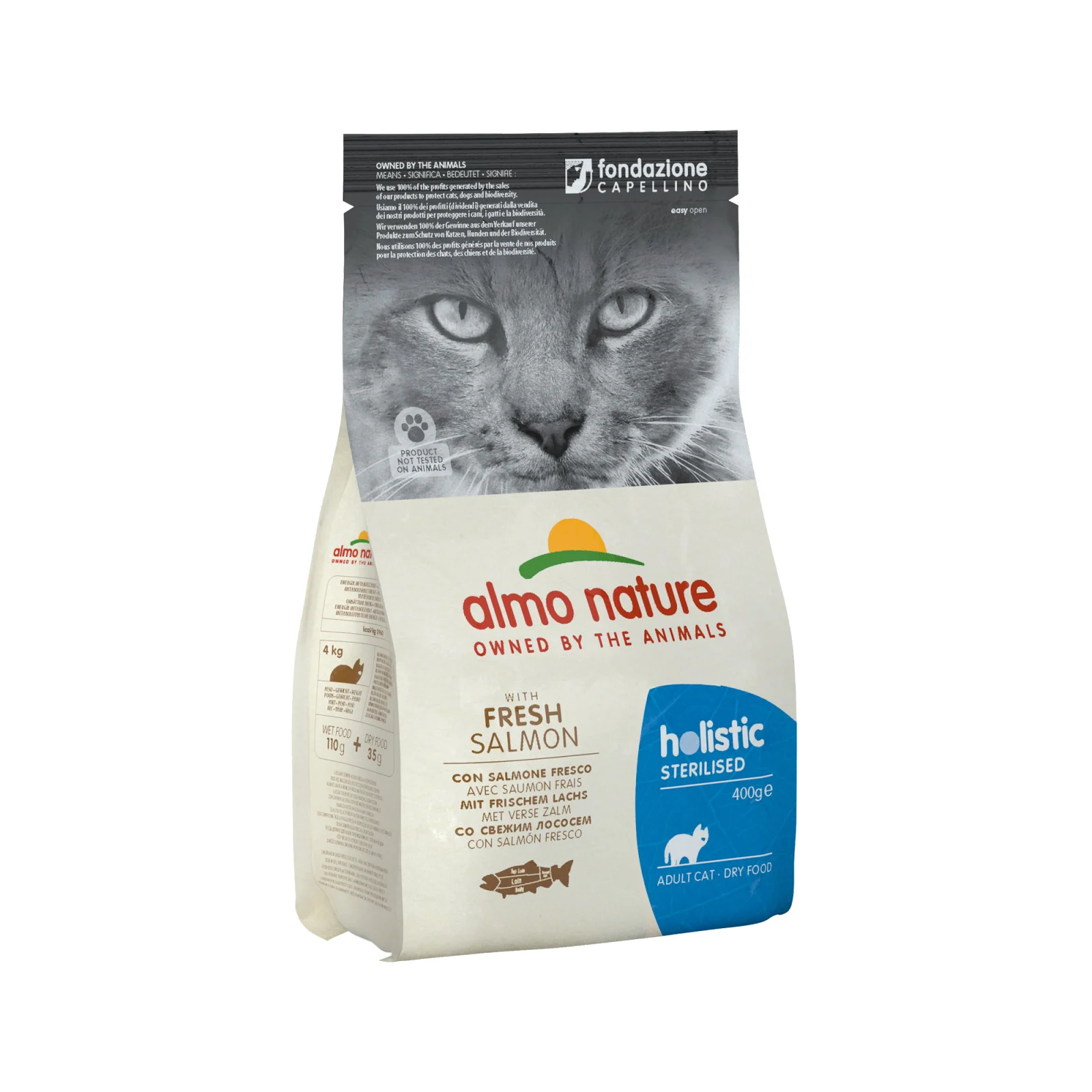Almo Nature Sterilised Cibo per Gatti - Salmone e Riso - Image 2