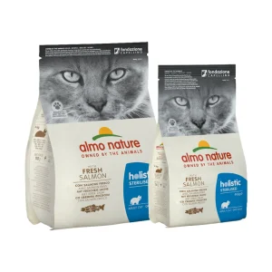 Almo Nature Sterilised Cibo per Gatti - Salmone e Riso