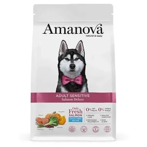 Amanova Cane adulto di taglia media o grande 10 Kg Salmone