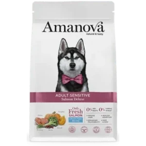 AMANOVA Cane Medium Adult Sensitive al Salmone GF 10Kg