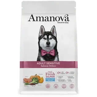 AMANOVA Cane Medium Adult Sensitive al Salmone GF 2Kg