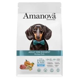 AMANOVA Cane Mini Adult Exigent Iberian Pork al Maiale GF 7Kg
