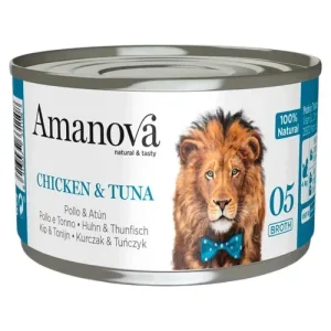 AMANOVA Gatto 05 Pollo e Tonno in brodo 70gr