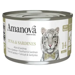 AMANOVA Gatto 14 Tonno e Sardine in gelatina 70gr