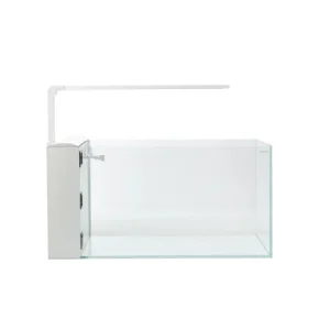 Aqpet Aqua 60 Rear Kit Vasca In Vetro Extrachiaro Con Filtro Laterale e Luce LED Integrata 60x30x30cm Bianco